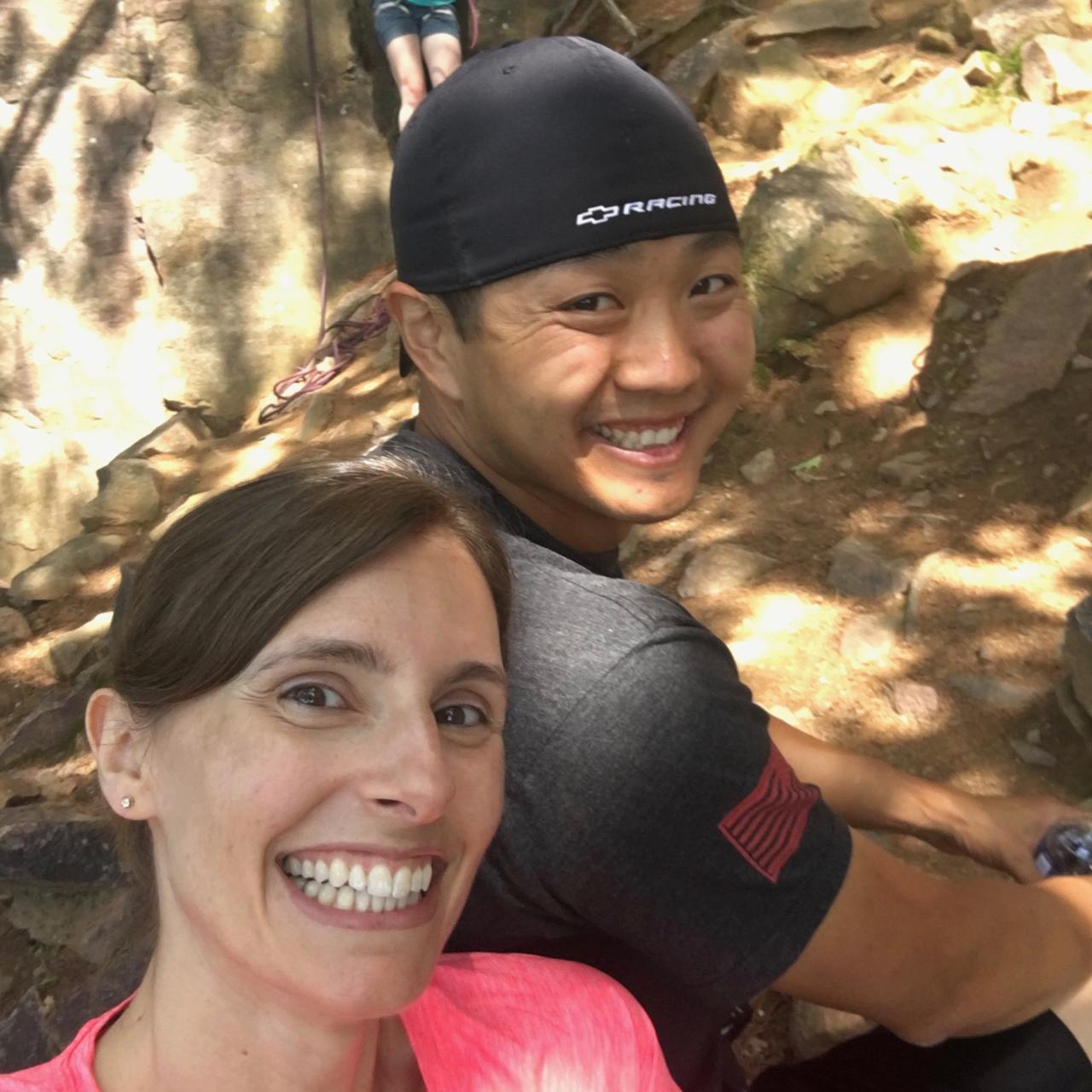 A weekend rock climbing was a whole new experience for the both of us!