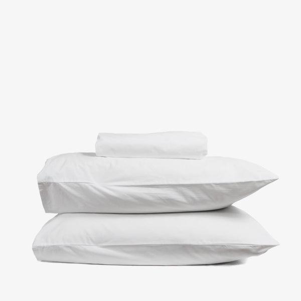Double - Heavyweight Percale Sheet Set - White