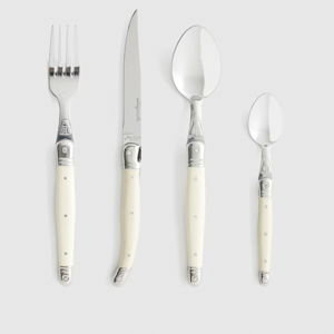 Jean Dubost Laguiole 24 Piece Flatware Set - Ivory