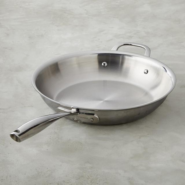 Williams Sonoma Thermo-Clad™ Stainless-Steel Fry Pan, 12"