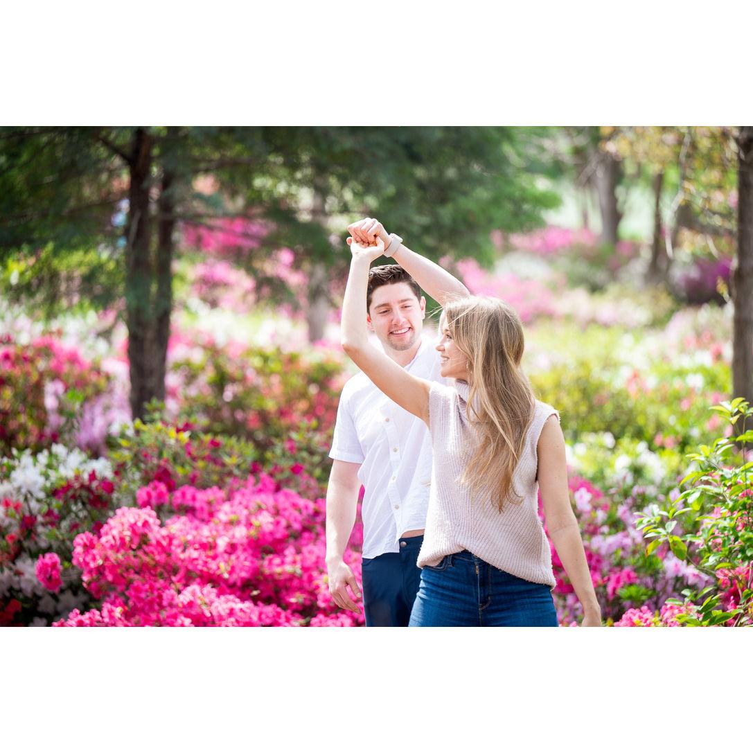 Moments after he proposed!