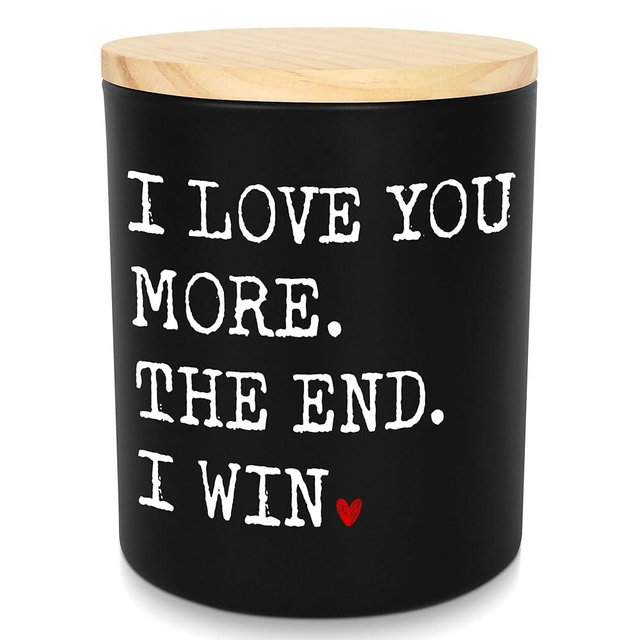 GAUDORA Anniversary Wedding Gifts for Women Men - I Win Vanilla Lavender Scented Candle 10 oz - Anniversary Wedding Birthday Gifts for Him Her, Couple Gift for Boyfriend Girlfriend Husband Wife