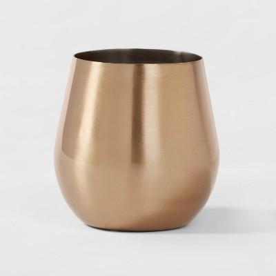 18.3oz Stainless Steel Stemless Wine Glass Gold - Threshold™