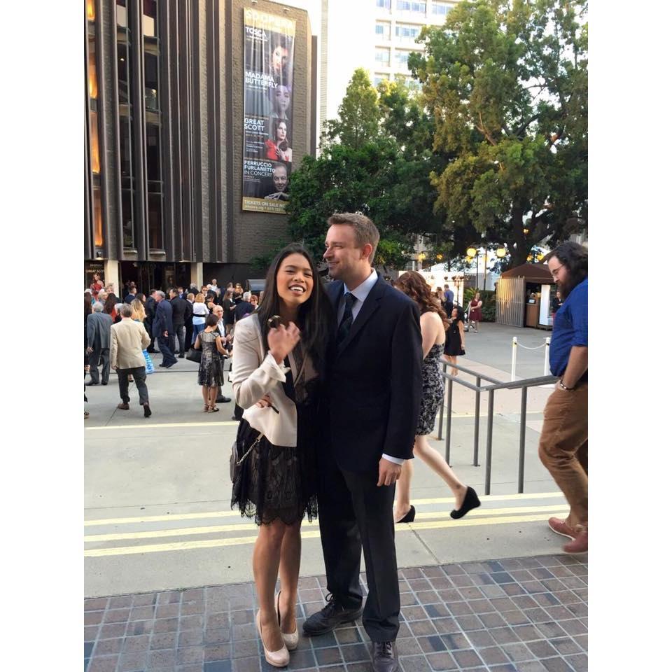 At the opera in San Diego.