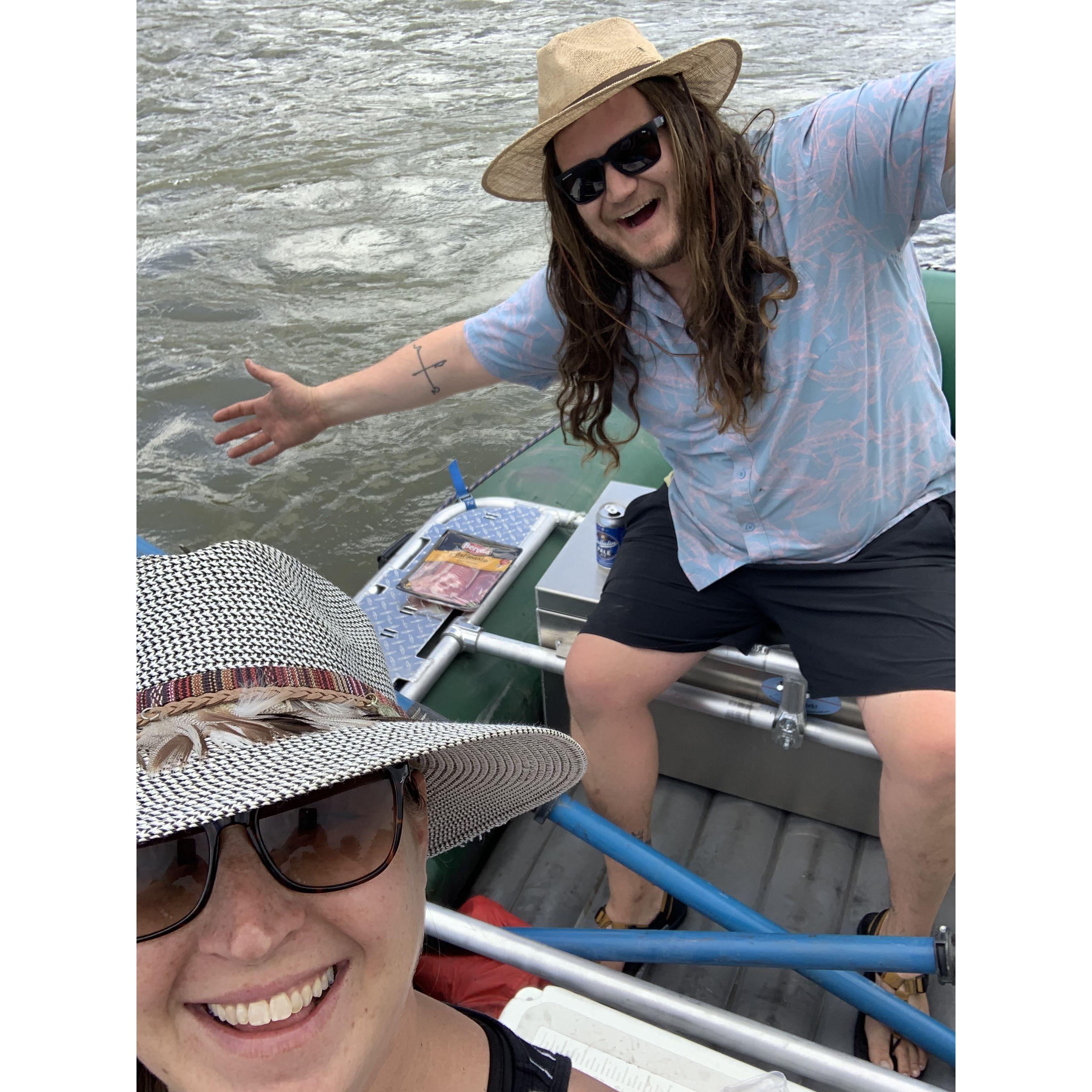Ben has the biggest heart and is the best captain. We loved getting the baby on the water before he was born!