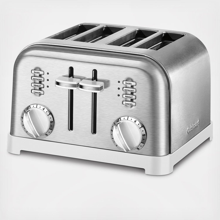 Cuisinart, 4-Slice Metal Classic Toaster CPT-180BKSP1 | Zola