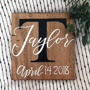 Custom Initial Sign | Wedding Sign | Wood Sign