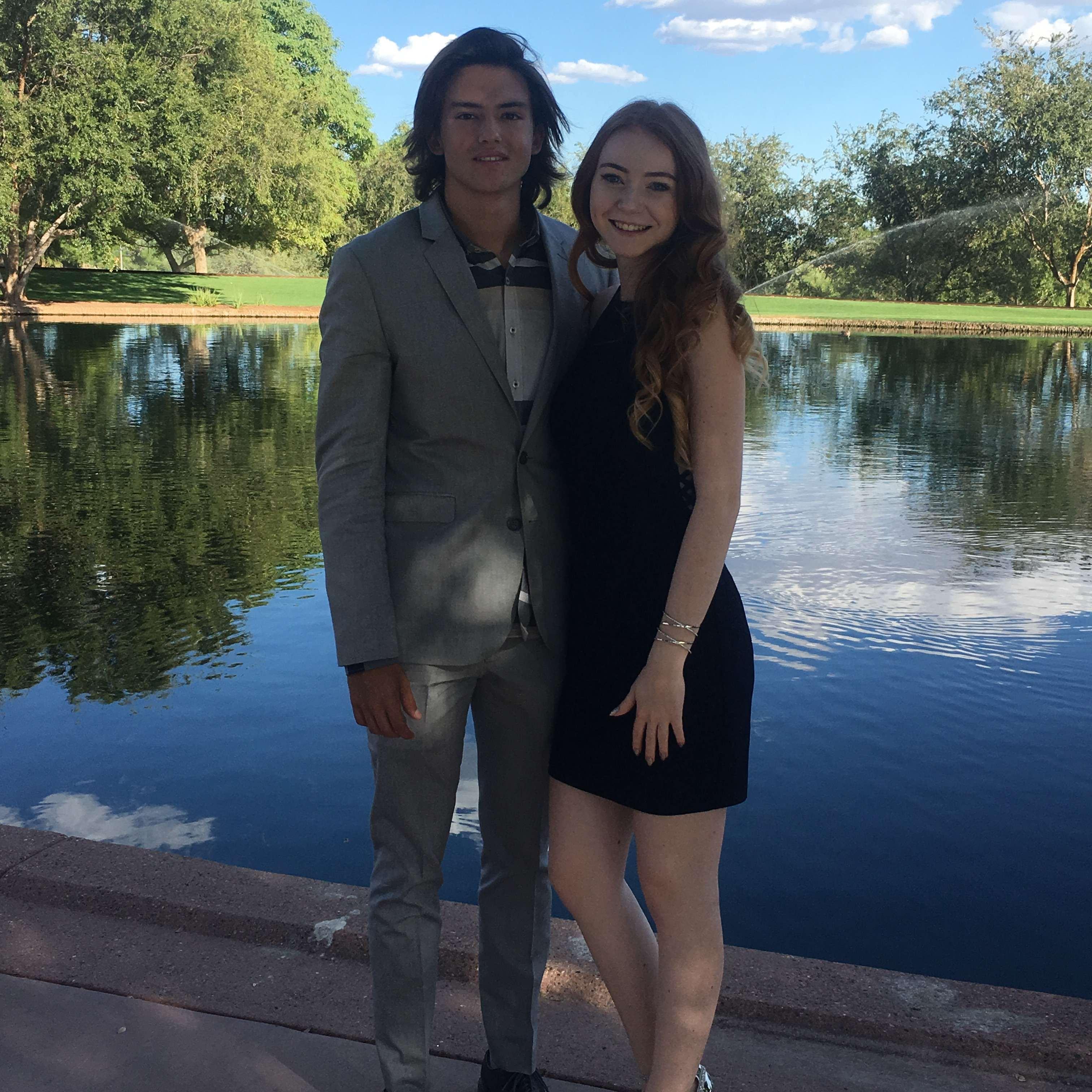 Our first school dance. We were just 16 years old here!