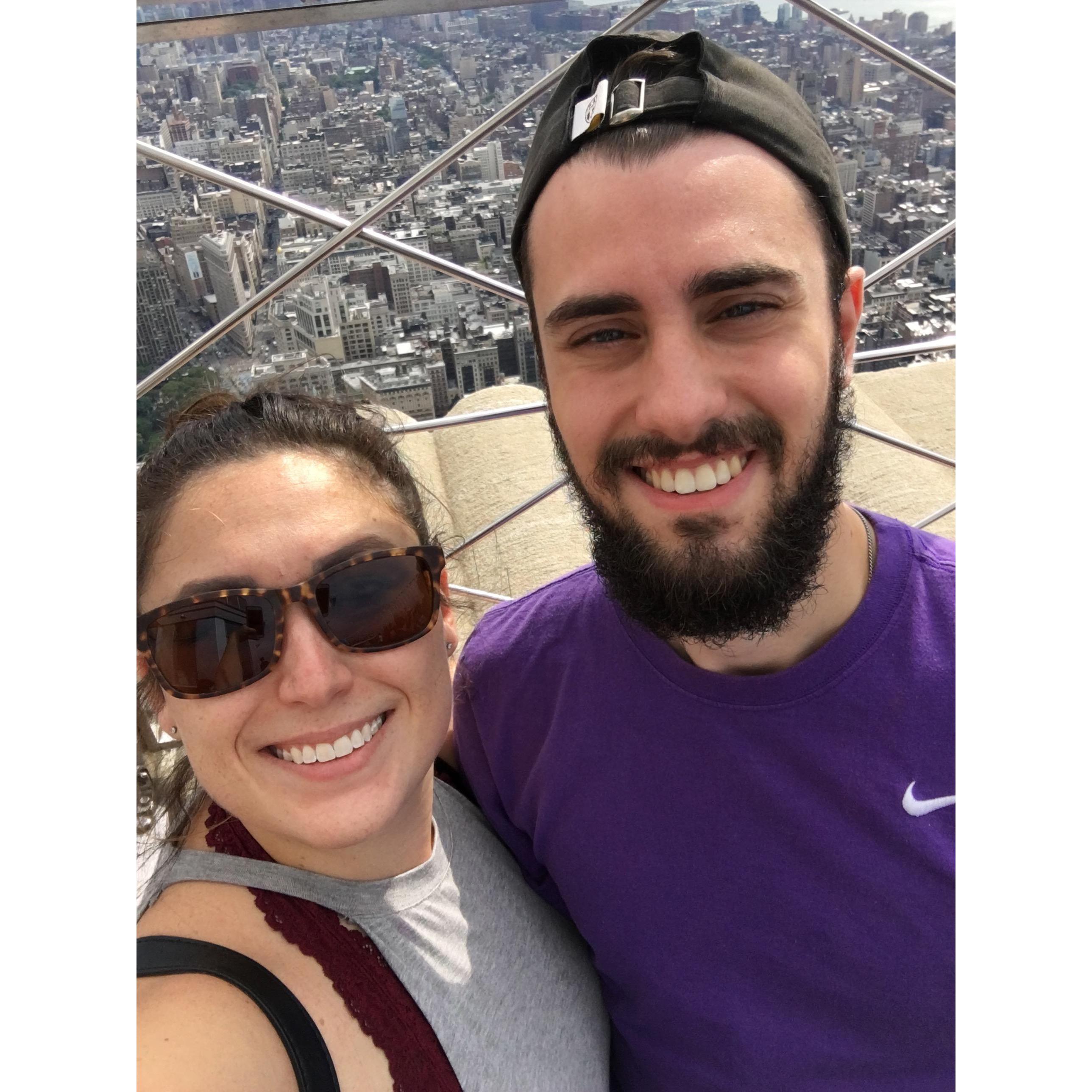 when we went on the Empire State building in NYC
