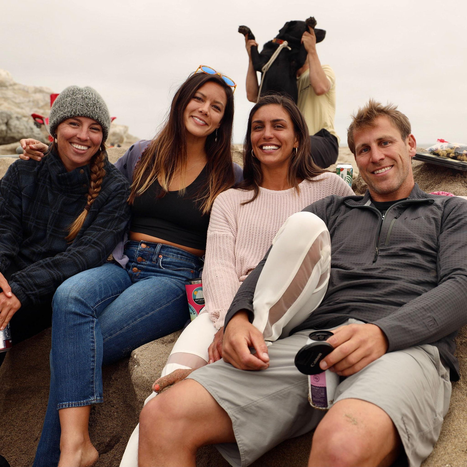 Santa Cruz beach and fire pit hangs