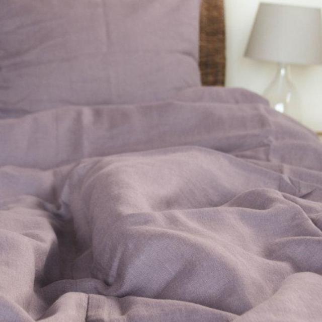 Lavender Linen Double Duvet Cover