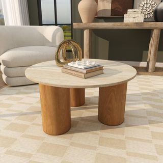 Round Marble Top Coffee Table