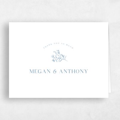 Dusty Blue Wedding Thank You - Bellisi Landscape