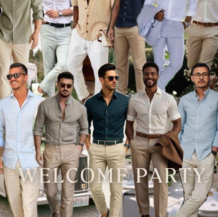 Linen shirts are welcome NO linen pants please