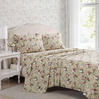 Ashfield Cotton Percale 4-Piece Sheet Set