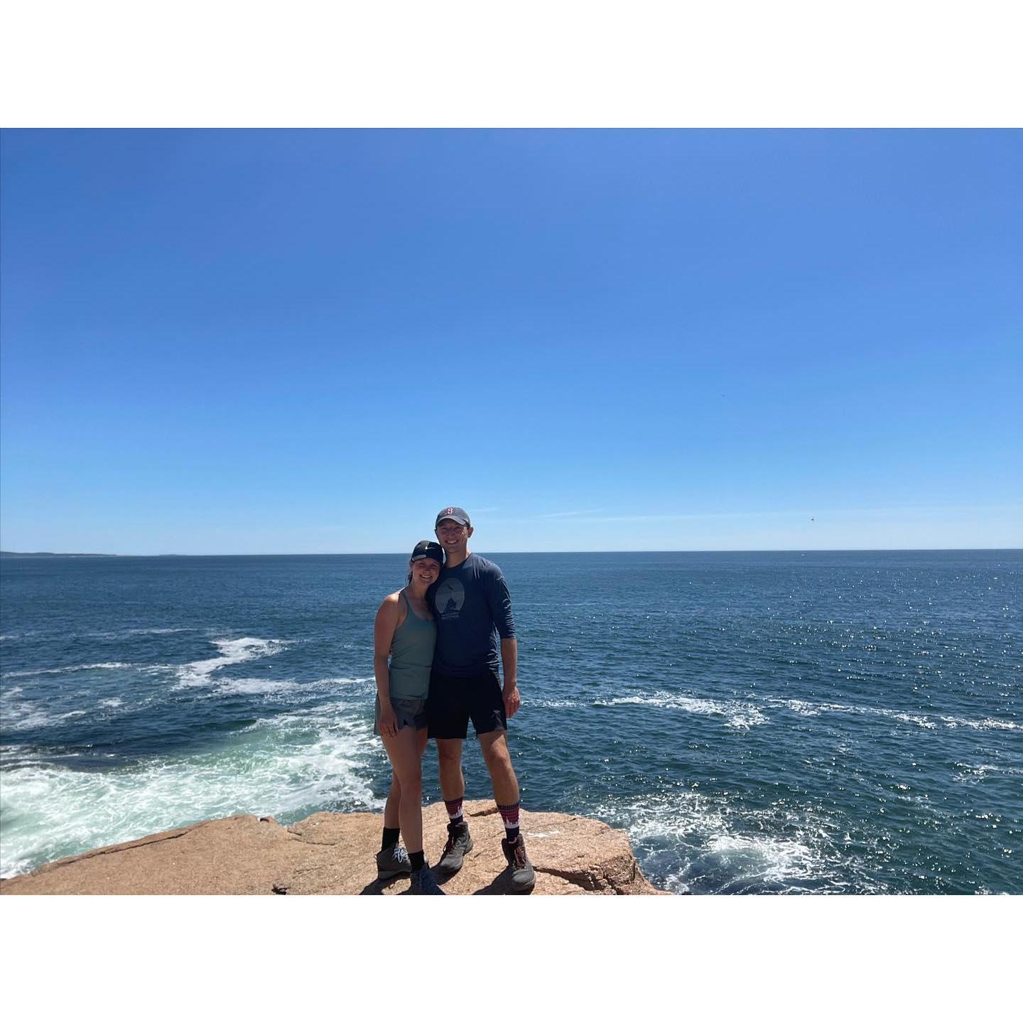 At Acadia National Park in Maine. One of the most beautiful places we have ever been.