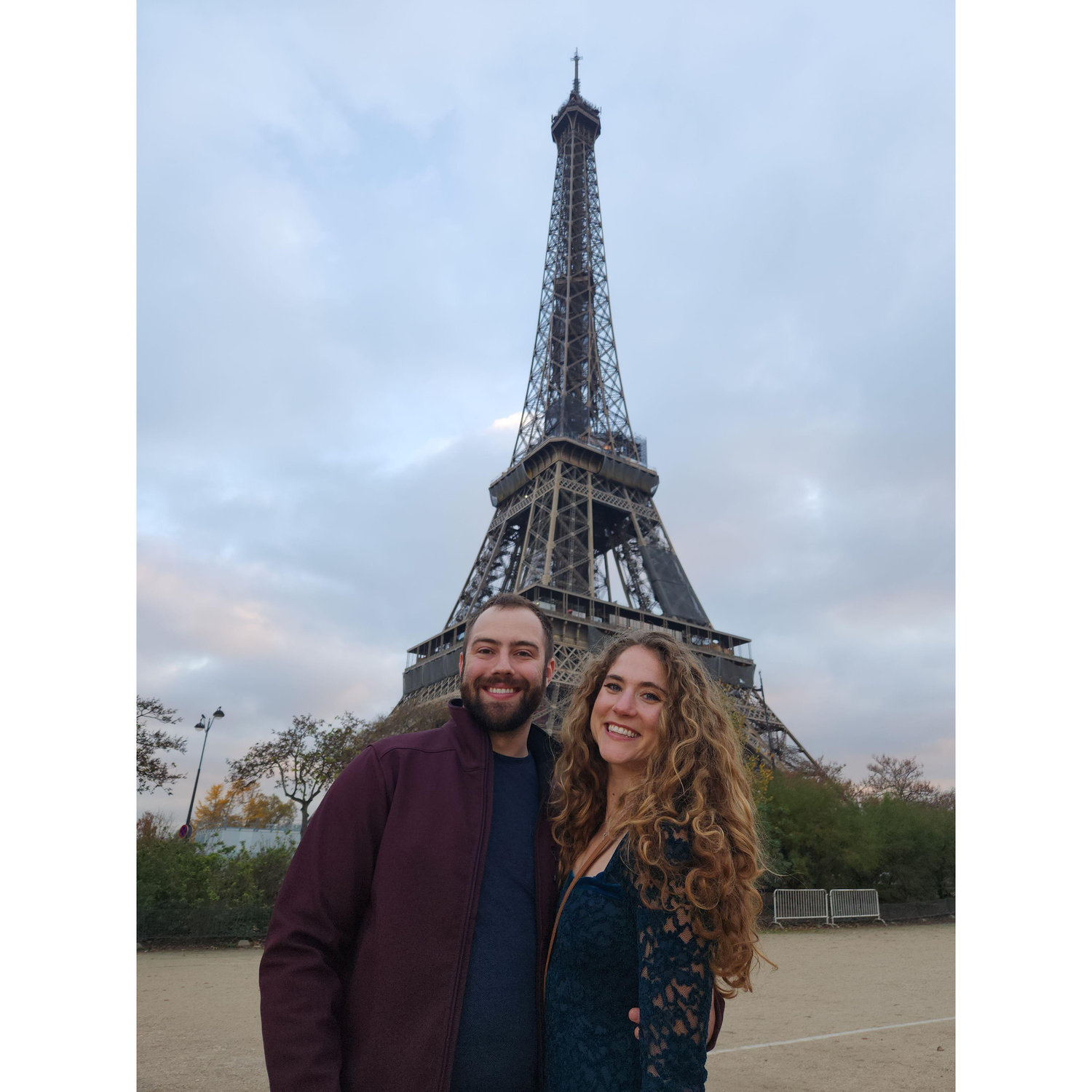 Annie and Michael at the Eiffel Tower and in Annie's favorite city on earth!