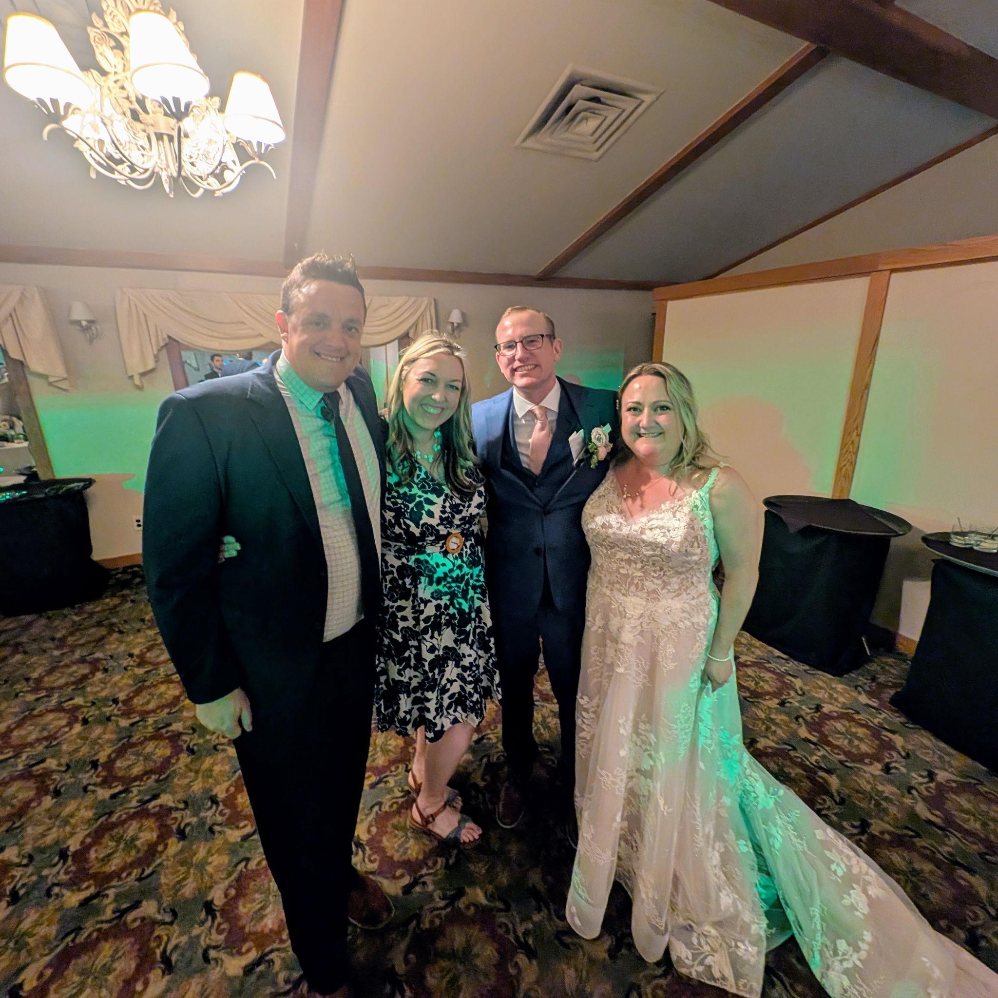 At Steve and Jenny's wedding in NY