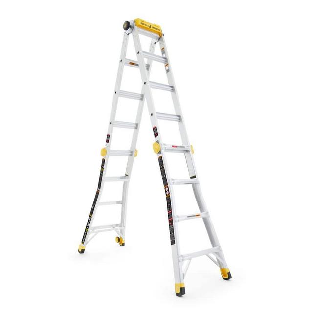 19 ft. Reach MPXT Aluminum Multi-Position Ladder with Project Top, 375 lbs. Load Capacity Type IAA Duty Rating