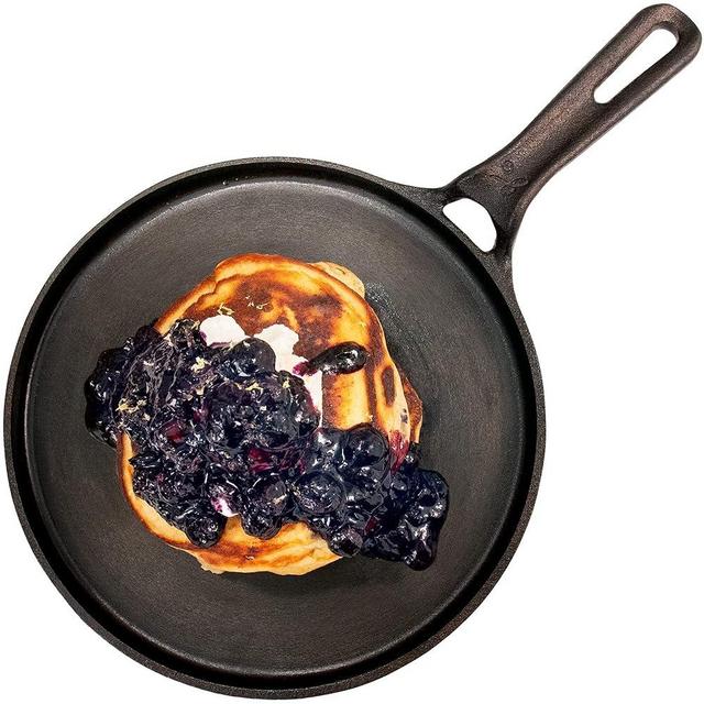 Greater Goods Cast Iron Griddle - Cook Like a Pro with Smooth Milled, Organically Pre-Seasoned 10-Inch Pan Surface | Like the Heirloom Cookware Grandma Used | Designed in St. Louis