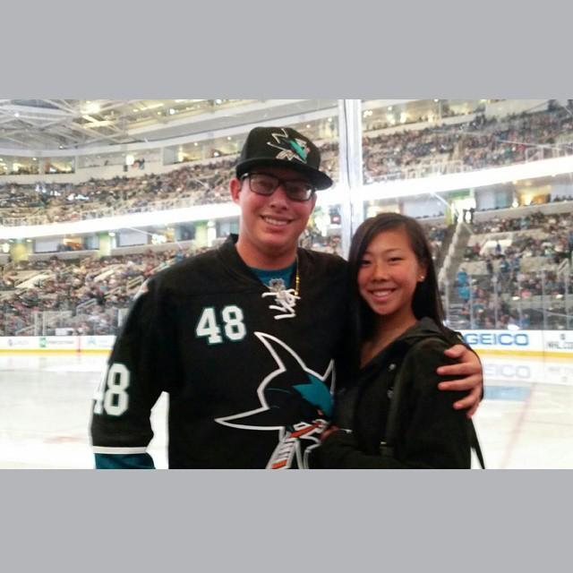 Our First Hockey Game Together - 2014