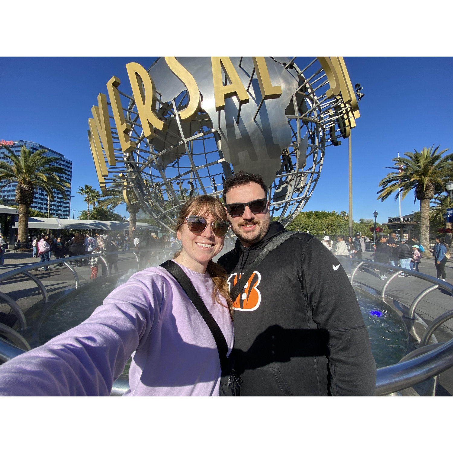 Universal Studios in LA '22. Mack went on the Simpsons ride 3 times and Jesse had many, many butter beers.