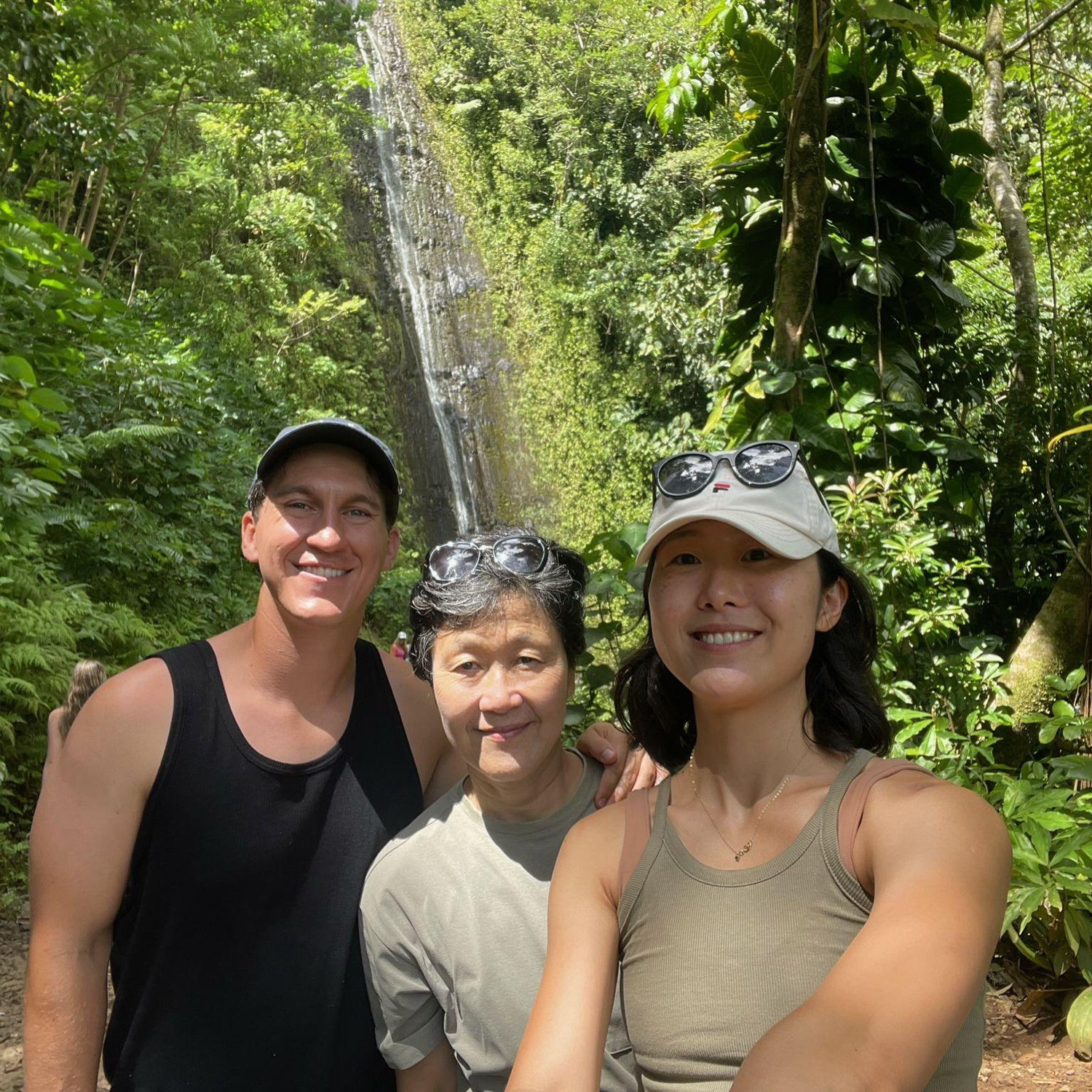 Waterfall hike in Hawaii