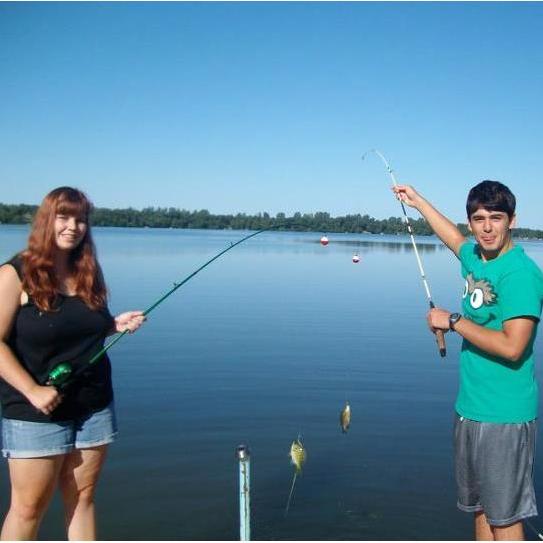 Marcos' first visit to the O'Brien family lake house!