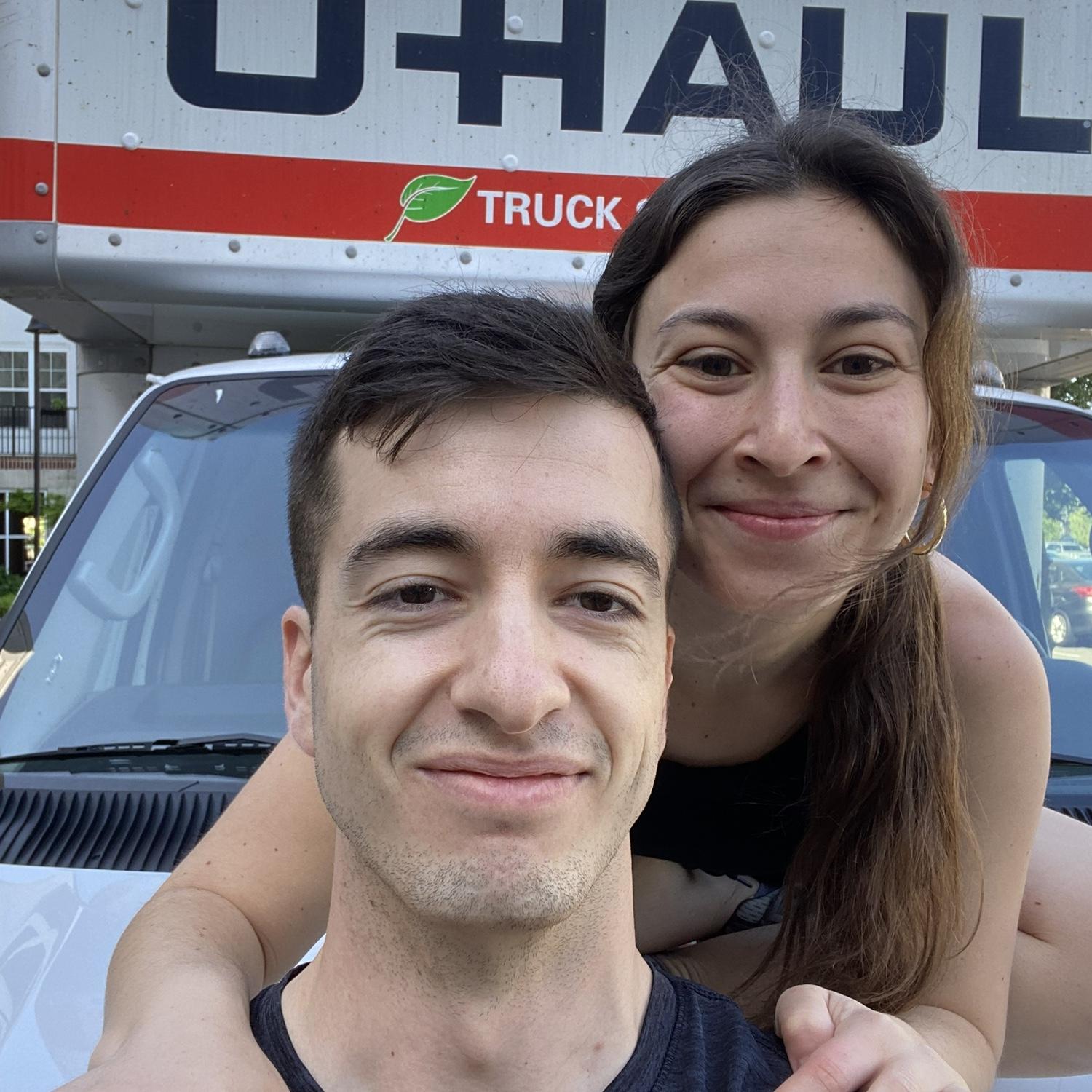 The day we officially moved in together, April 2023, and the day we moved Steven from Virginia Beach to Arlington, VA!