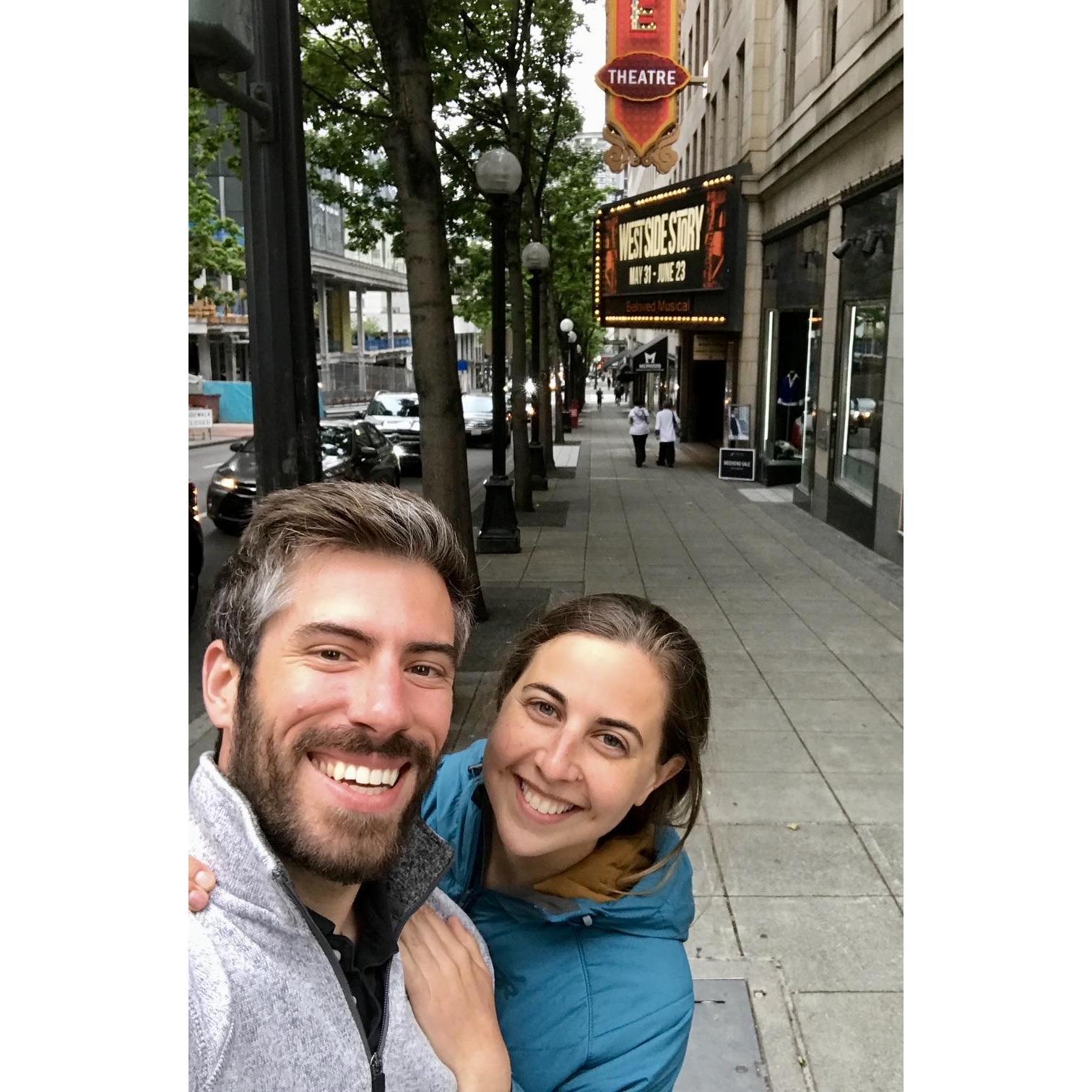 Seeing West Side Story at 5th Ave Theater in Seattle!