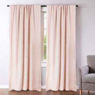 Washed Linen Drape Panel, Set of 2