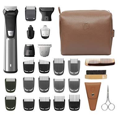 Philips Norelco Multi Groomer, 29 Piece Men's Grooming Kit MG7791/40 - No Blade Oil Needed