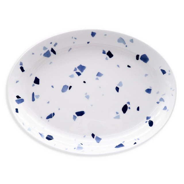 Twig New York Terrazzo Azzurro 11" Oval Platter