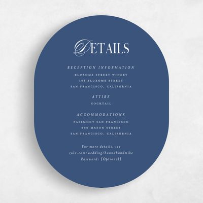 Dark Cobalt, Blue Wedding Enclosure - Jalen