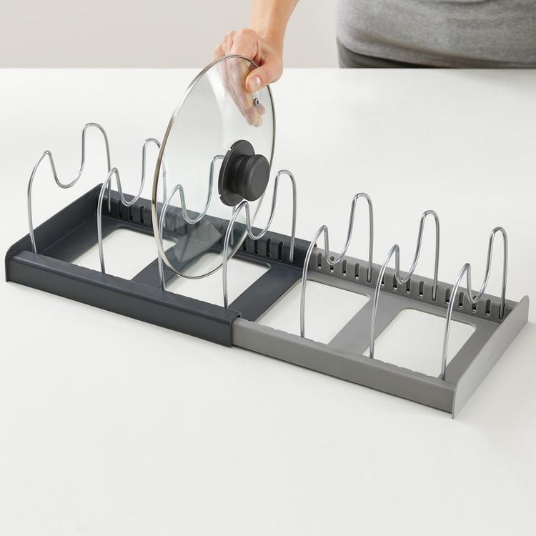 Joseph Joseph DrawerStore Expanding Cookware Organizer - Grey - Spoons N  Spice