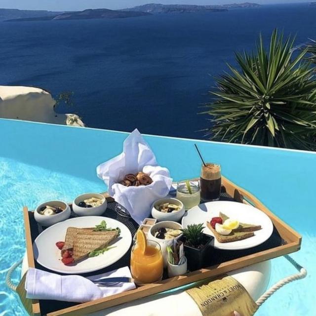 Private breakfast @ Katikies, Santorini