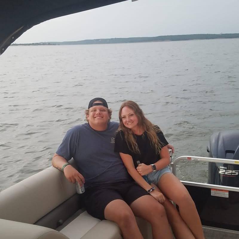 Grace's first time ever on a lake!
