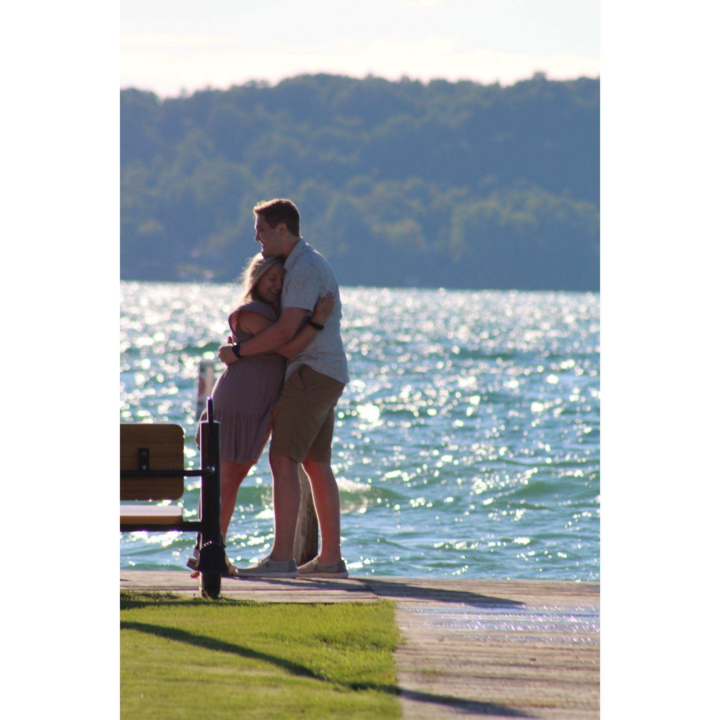 The moment right after saying "YES"