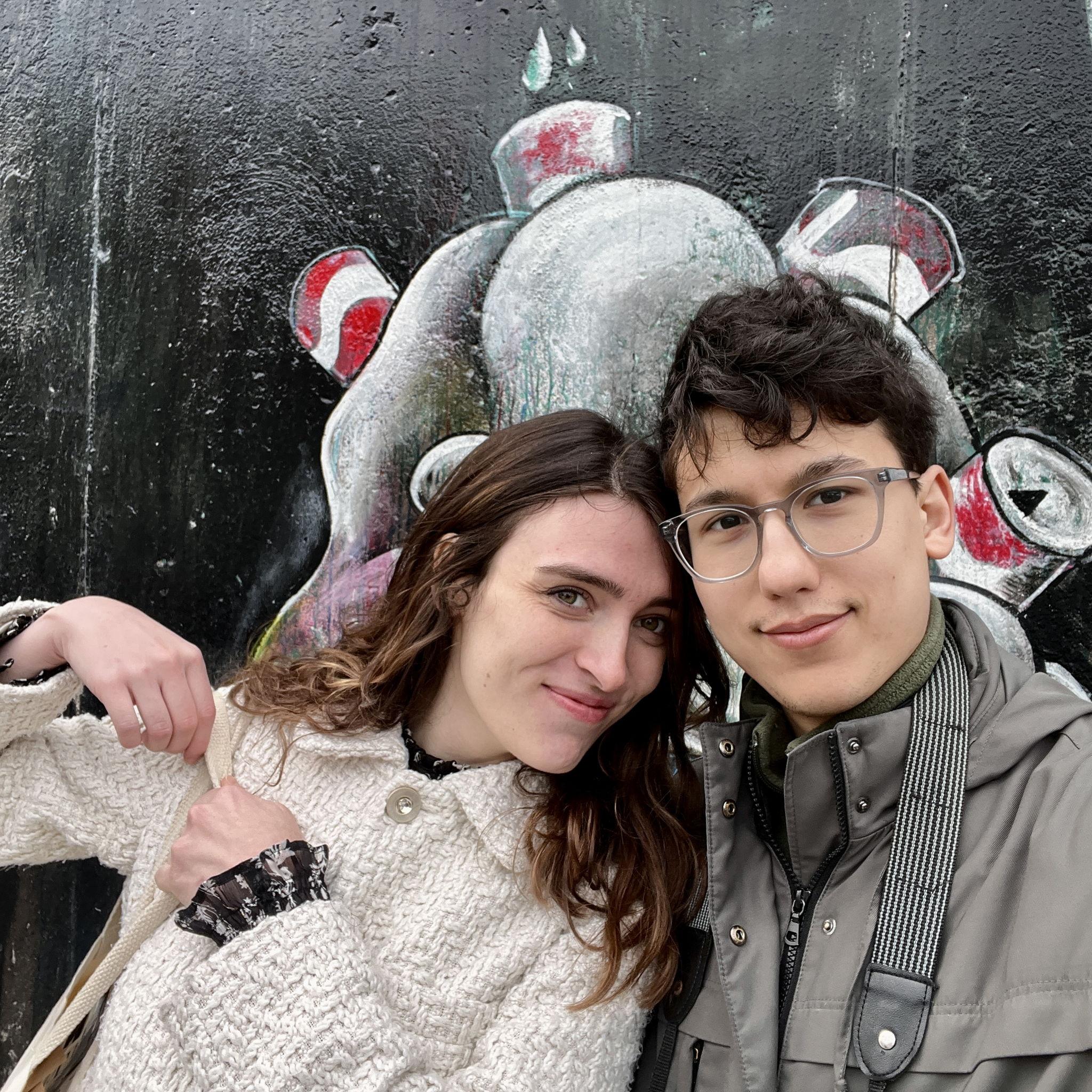 In front of the Berlin Wall, March 2023