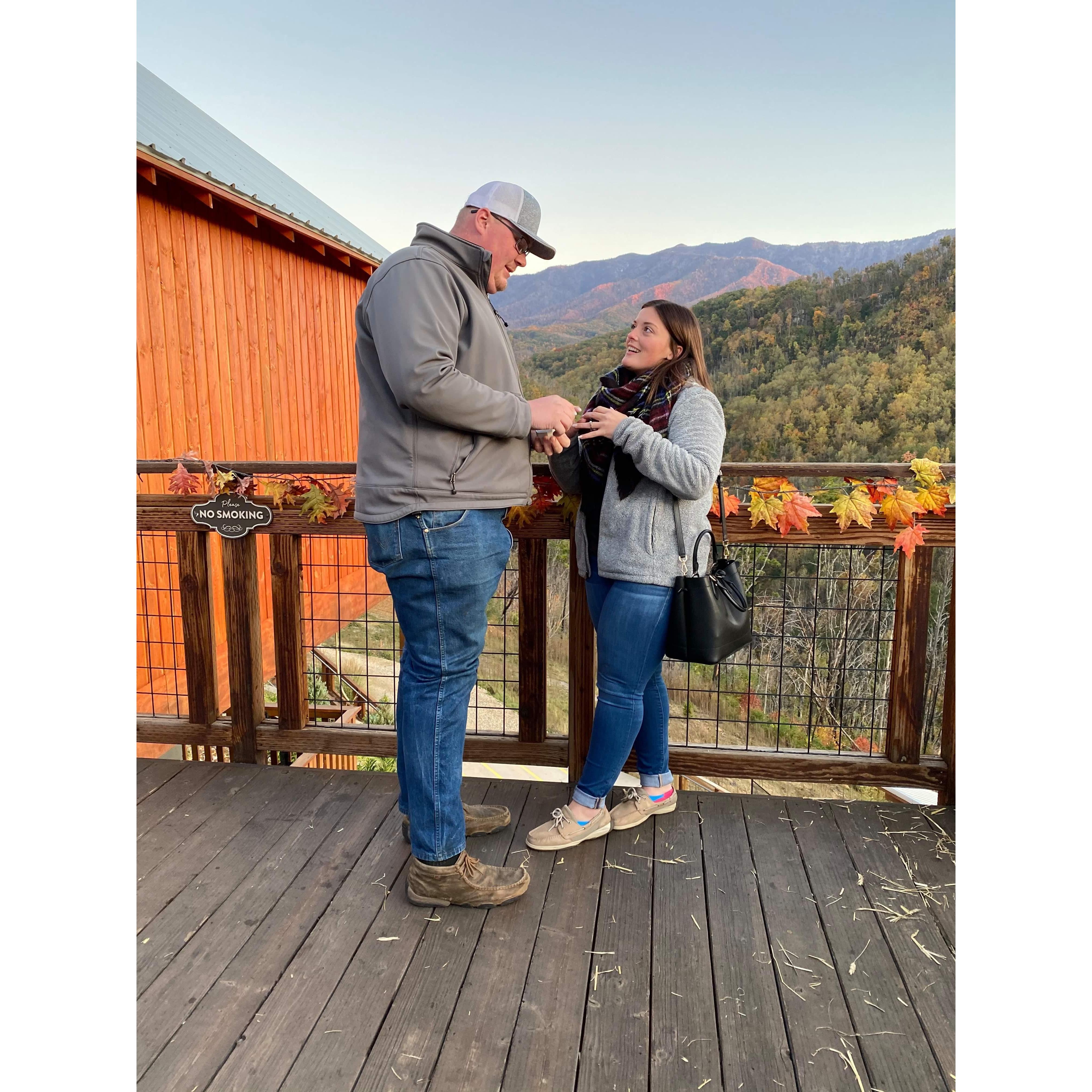 When he proposed!