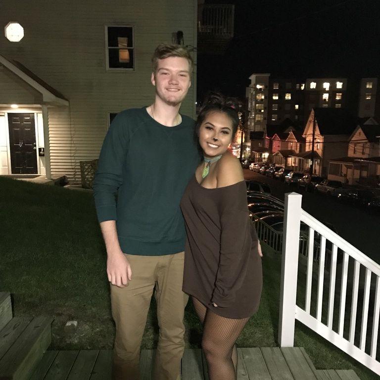 Our first Halloween together as Shaggy and Scooby. Zoinks!