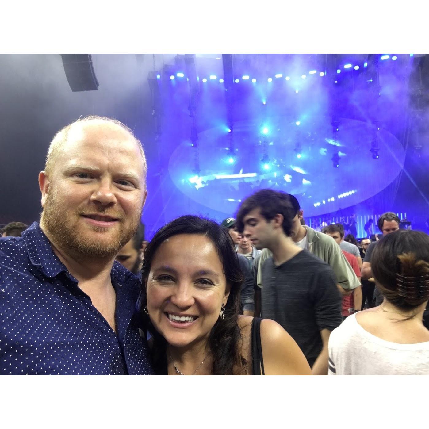 Andrea's first Radiohead concert in Philly, July 2018.