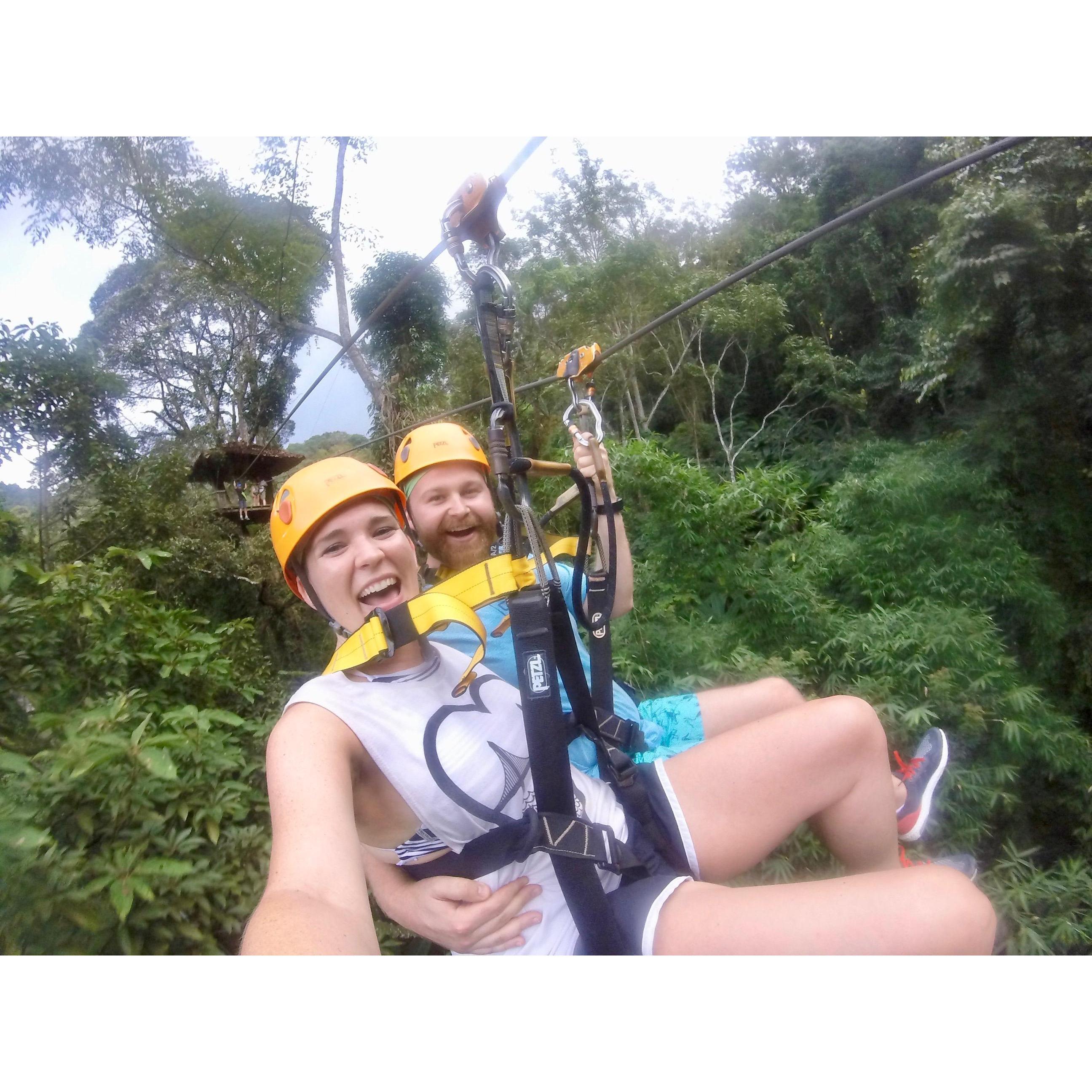 Ziplining in Thailand