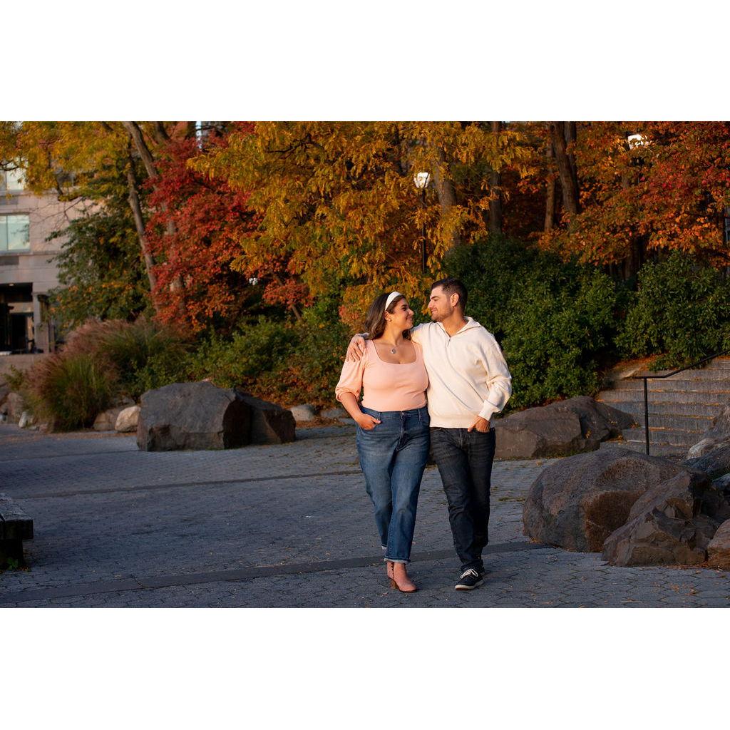 Engagement Shoot in Battery Park City, NYC, October 2022