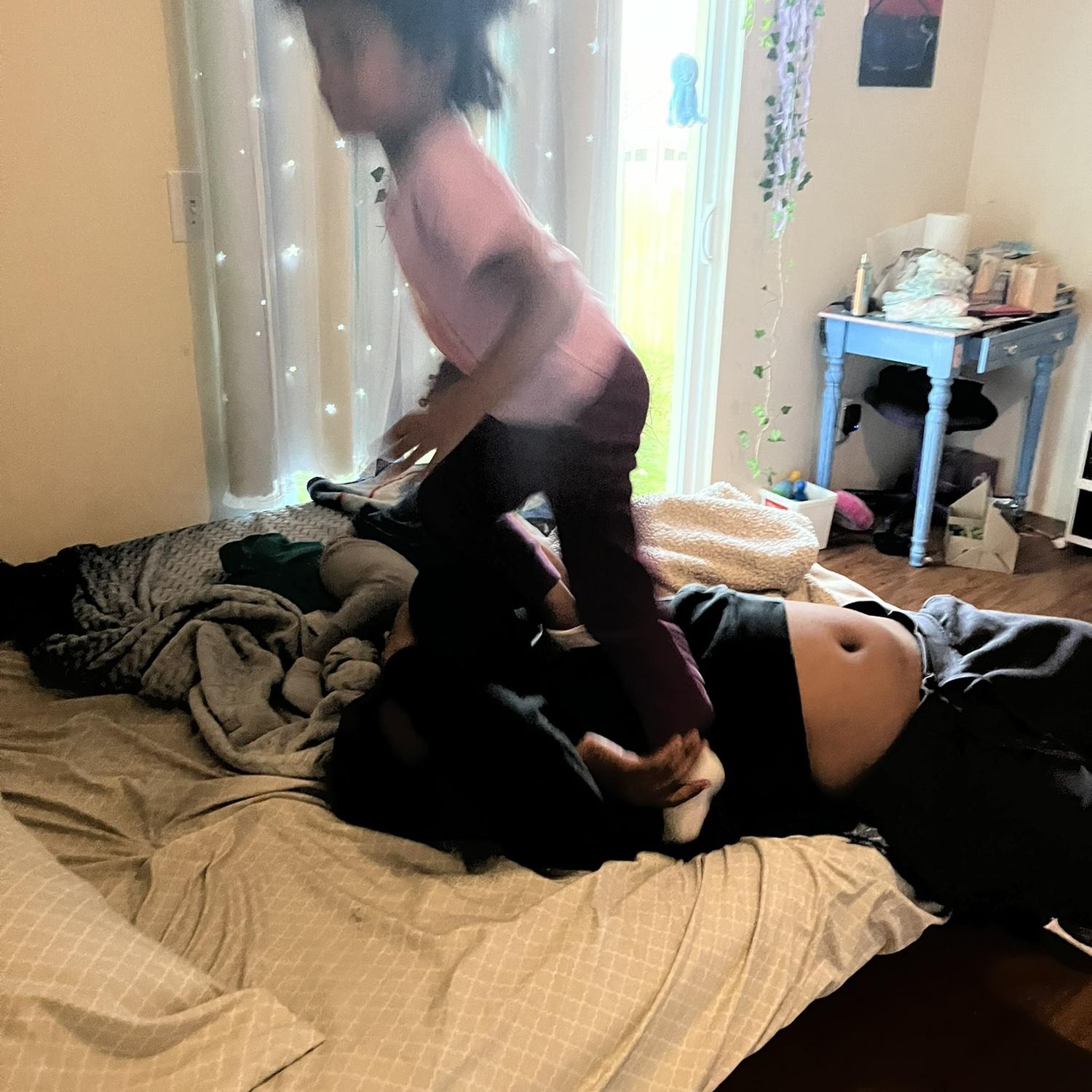 Sev and Jaxson tag teaming daddy