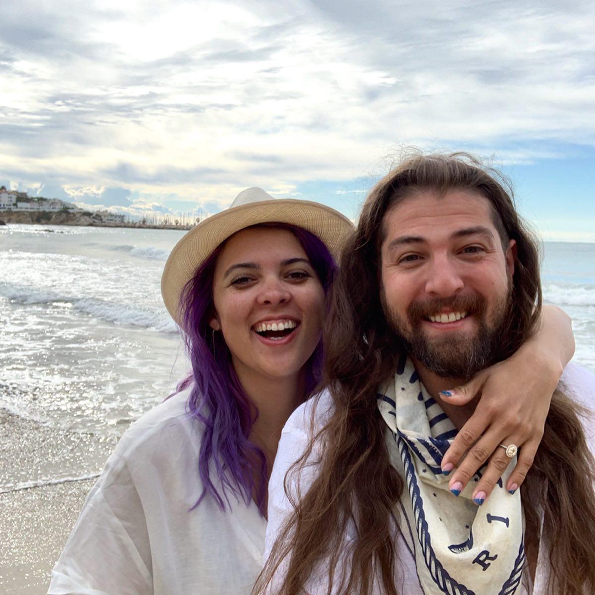 When we got engaged! Sitges, Spain. May 2019.