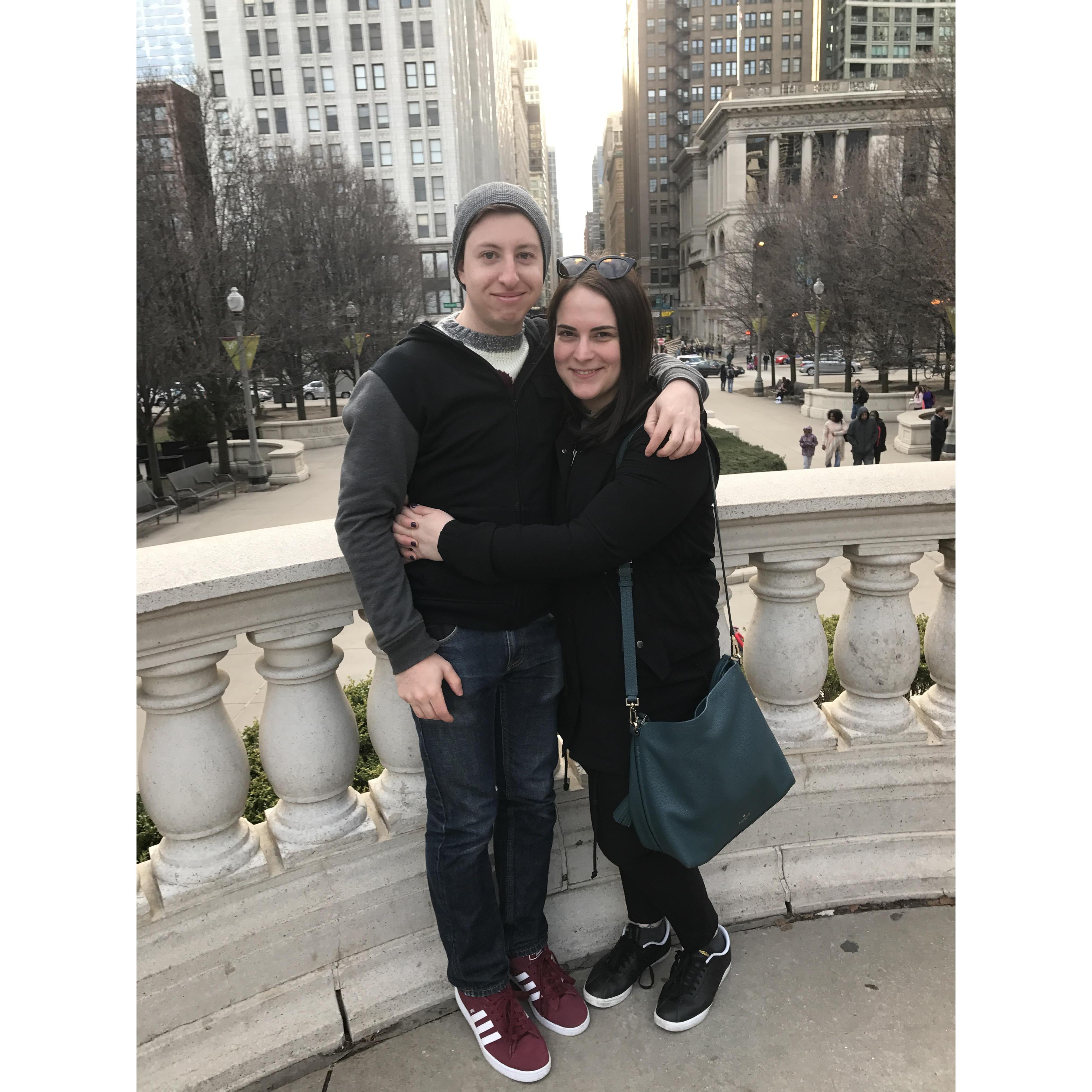 Our first vacation together in Chicago!