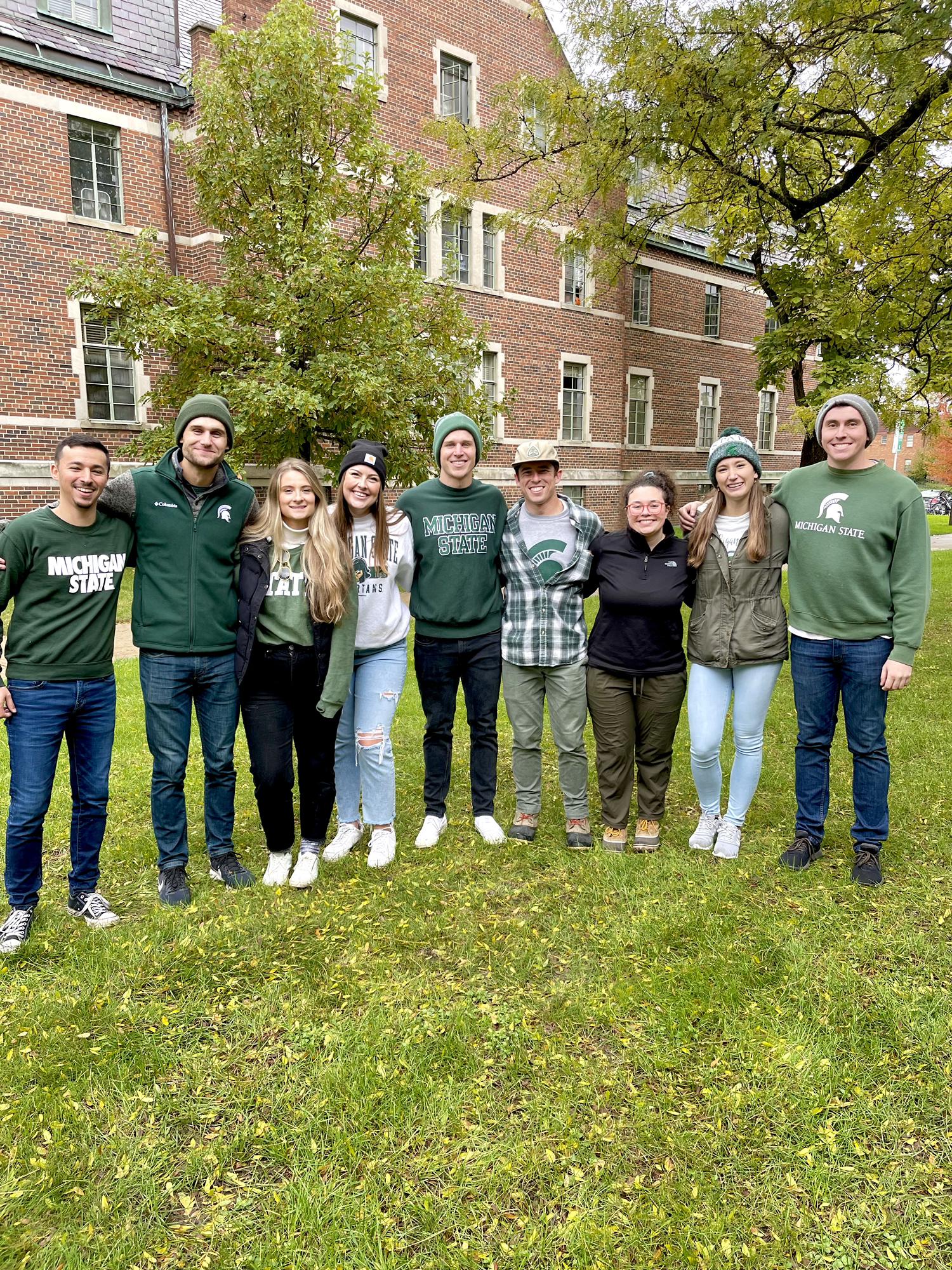 Fall tailgating as East Lansing home-owners!