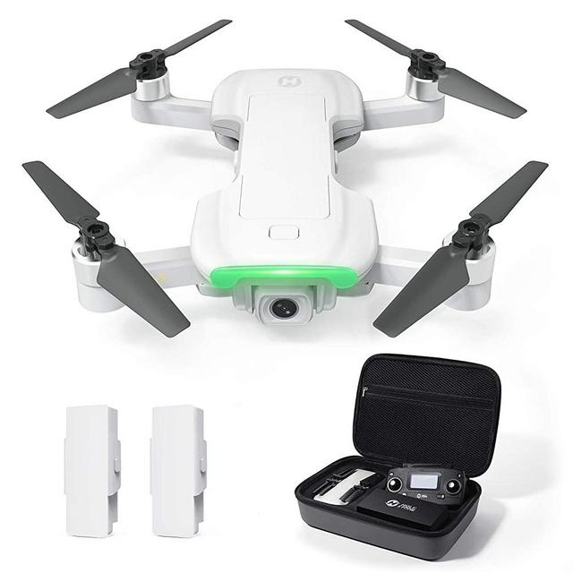 Holy Stone HS510 GPS Drone Ultralight for Adults with UHD 4K WiFi Camera Anti-Shake, FPV Quadcopter Foldable for Beginners with Brushless Motor, Return Home, Follow Me, 2 Batteries and Storage Bag