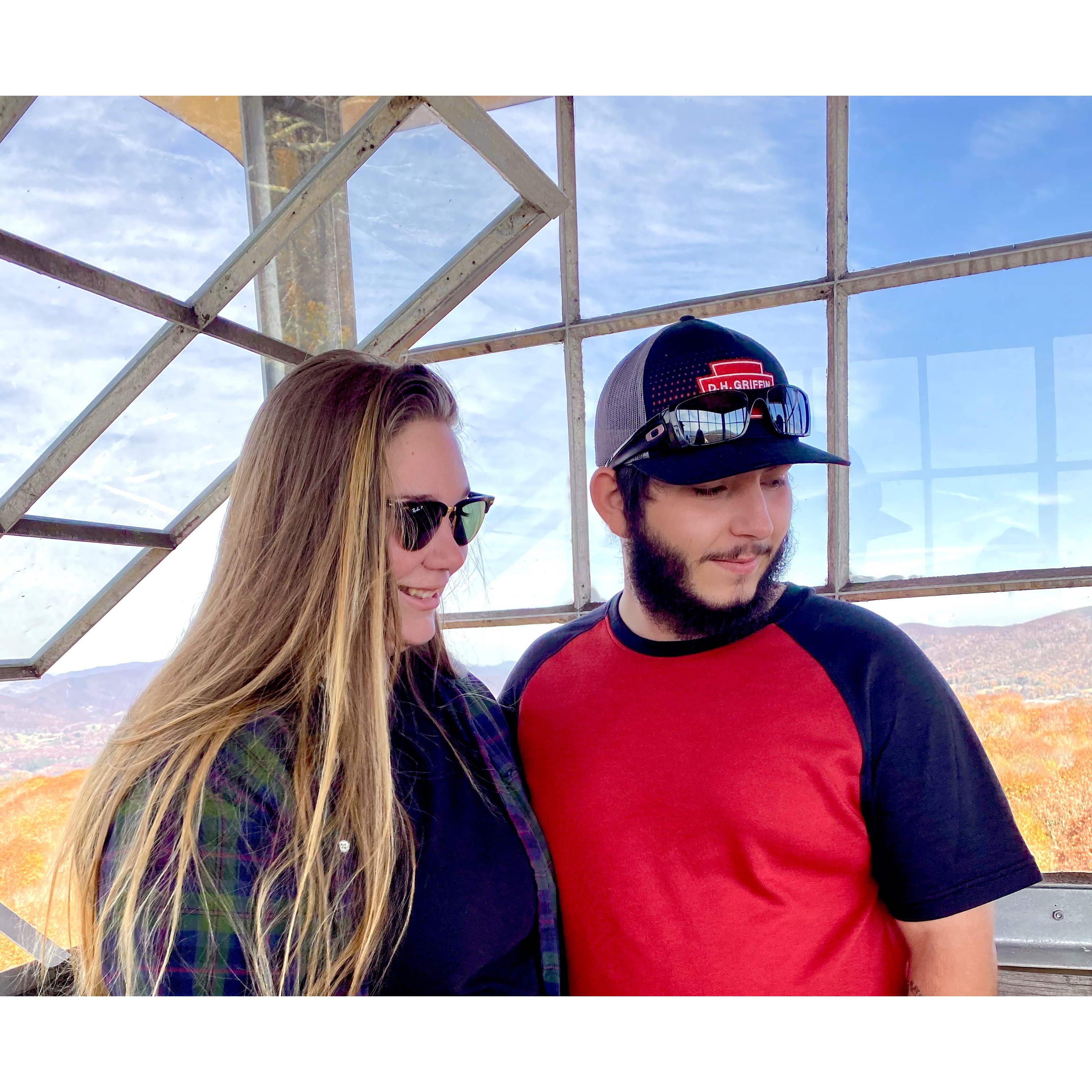 Fire watch tower in Highland in 2020